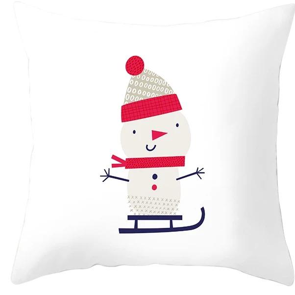Christmas Themed Pillowcases Car Accessories Office Santa Claus Living Room Sofa Home Pillowcases