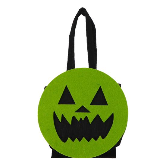 Decorative Festival Display Props Halloween Felt Trick or Treat Bags, Cartoon Owl Bat Devil Pumpkin Kids Theme Party Souvenir Pouches Handheld