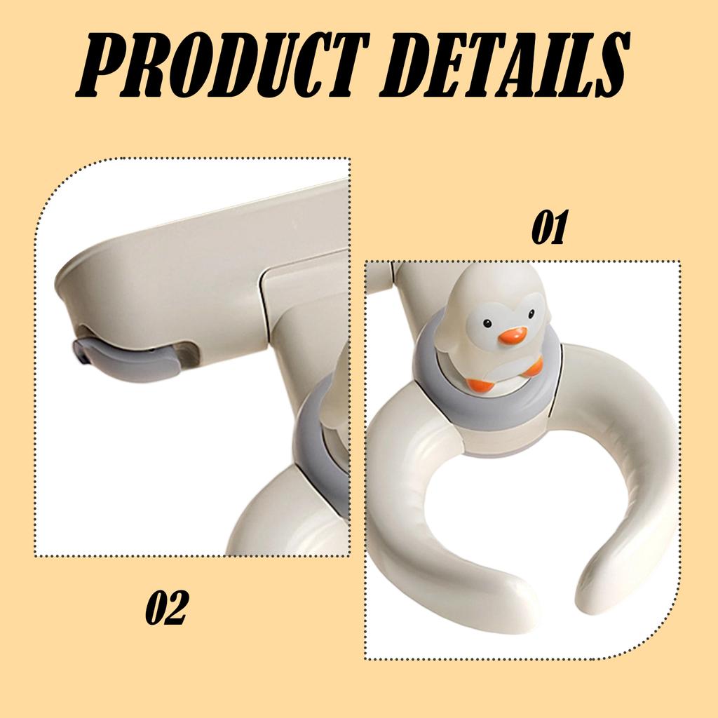 1Pc Portable Foldable Baby Shower Stand Rack Secure Grip Adjustable for BathRoom Toddler Safe Standing Support Bath Time Helper