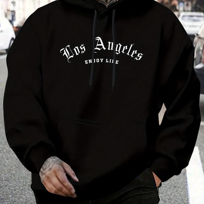 

Дышащий и универсальный, мужской свитшот с капюшоном свободного кроя, подходит для работы из дома и поездок на выходные XXL чёрный