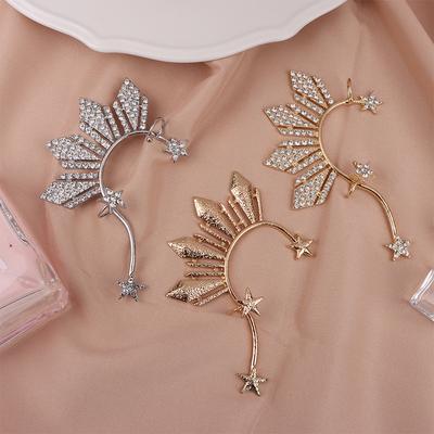 1Pc  Star Ear Clips Non-Piercing Ear Cuff Clip Jewelry Catriona Gray Miss U Ear Cuff Inspired Three Stars And The Sun