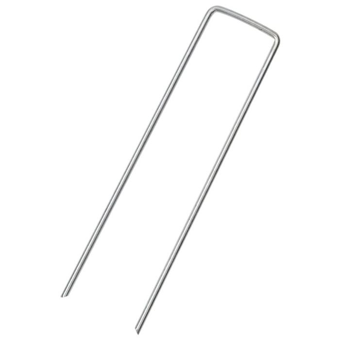 Piquets de sol en forme de U 25 pcs 15x3,5 cm acier galvanisé