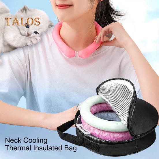 Neck Cooling Tube Insulated Bag Neck Cooler Bag Portable Cooling Tube Insulated Organizer Ice Tube Holder for Camping Traveling