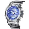 Casio Montre à quartz analogique numérique à cadran bleu G-Shock GMA-S110TB-8A 200M pour femme