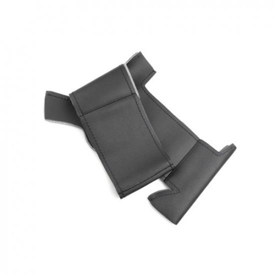 Black Steering Wheel Sewing Leather Cover Trim For Peugeot 208 2008 2014 2015