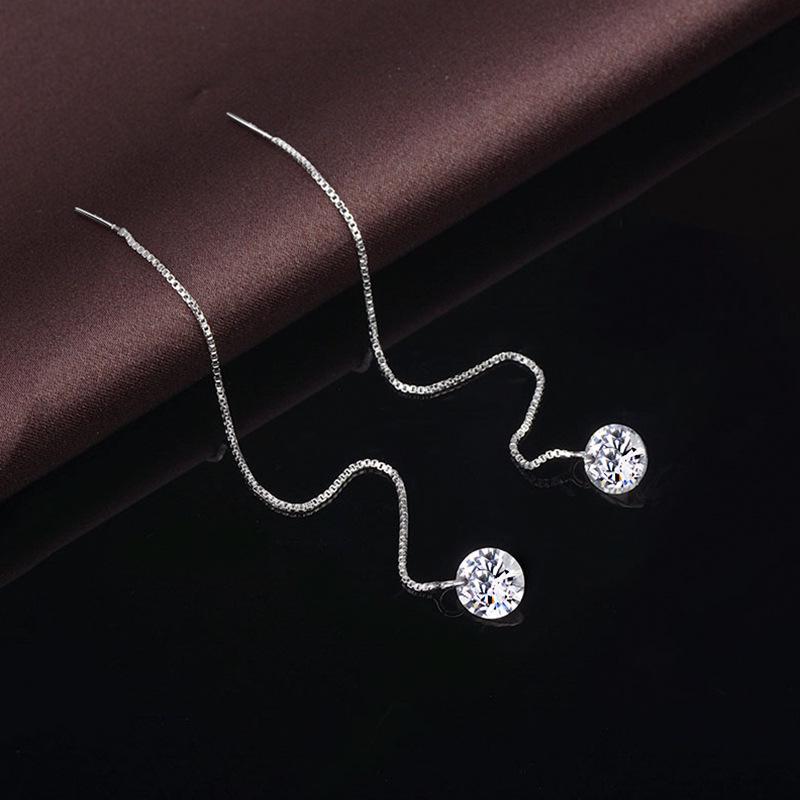 Zircon Bare Diamond Earline Jewelry Decoration Earrings Earrings Earrings Crystal Earrings for Women