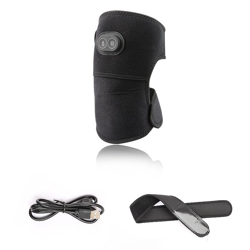 Dual-Use USB Rechargeable Hot Compress and Vibration Massager for Shoulder and Knee One Size