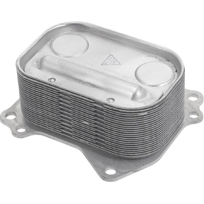 Engine Oil Cooler No.11427625489 Engine Transmission Oil Cooler Trans Cooler for BMW 320i 2012-2016 for Mini Cooper Aluminum Alloy Silver Tone