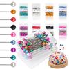 100/300pcs Boxed Pearlescent Pin Plastic Round Headed Positioning Pin Handmade Sewing Tool for CLothes Patchwork Quilling XJM