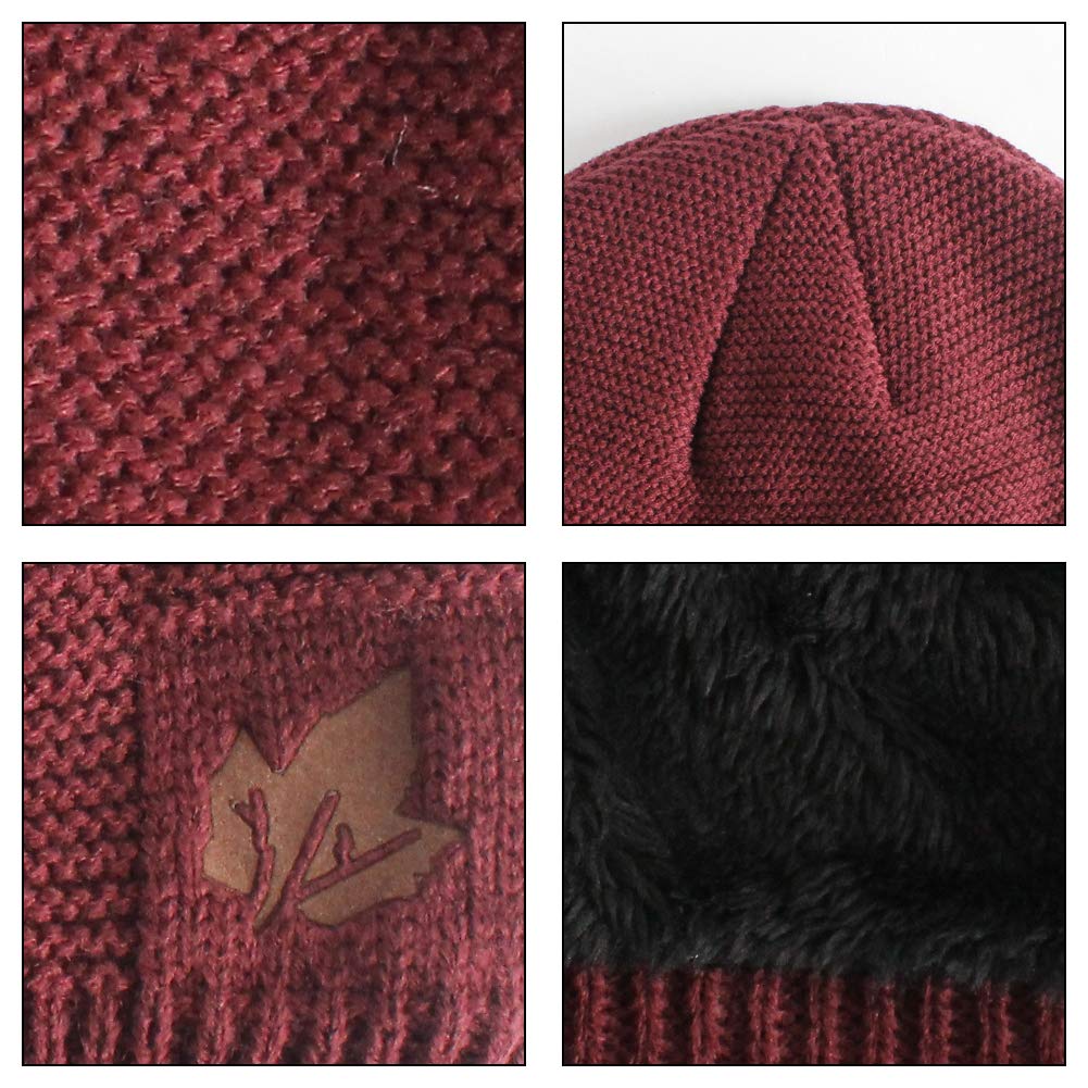 Geyanuo Knit Neck and Cap Set for and and Perfect for and Other Outdoor Men and Women Hat, Warmer, Winter, Fleece-Lined, Warm, Warm, Soft, Fluffy,