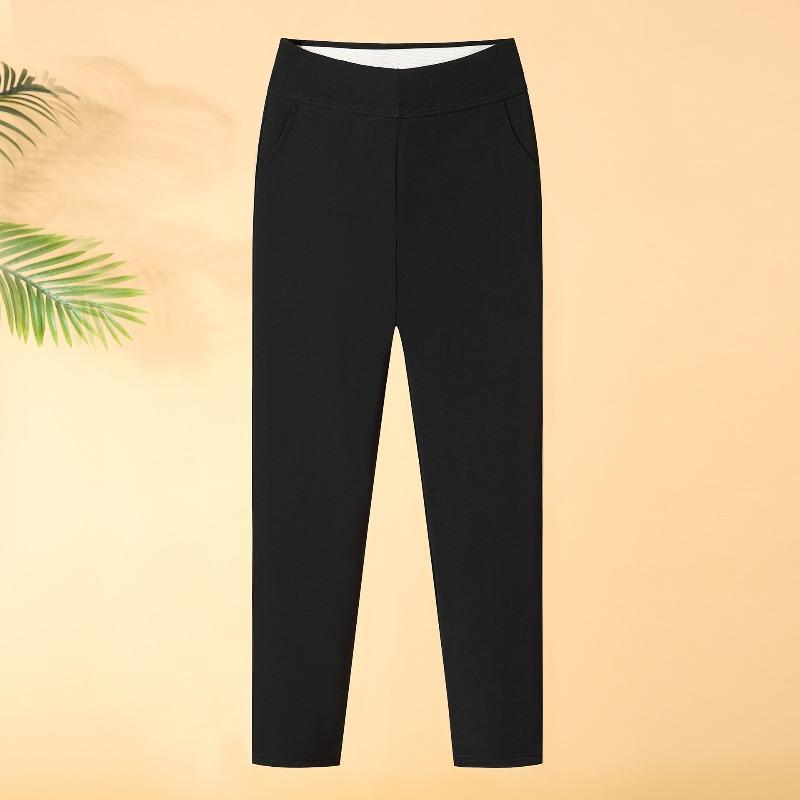 

Брюки для среднего возраста Женские зимние бархатные утепленные для мамы можно носить леггинсы Теплые хлопковые брюки для пожилой леди бабушки 5XL (145-82.5 kg recommended) чёрный