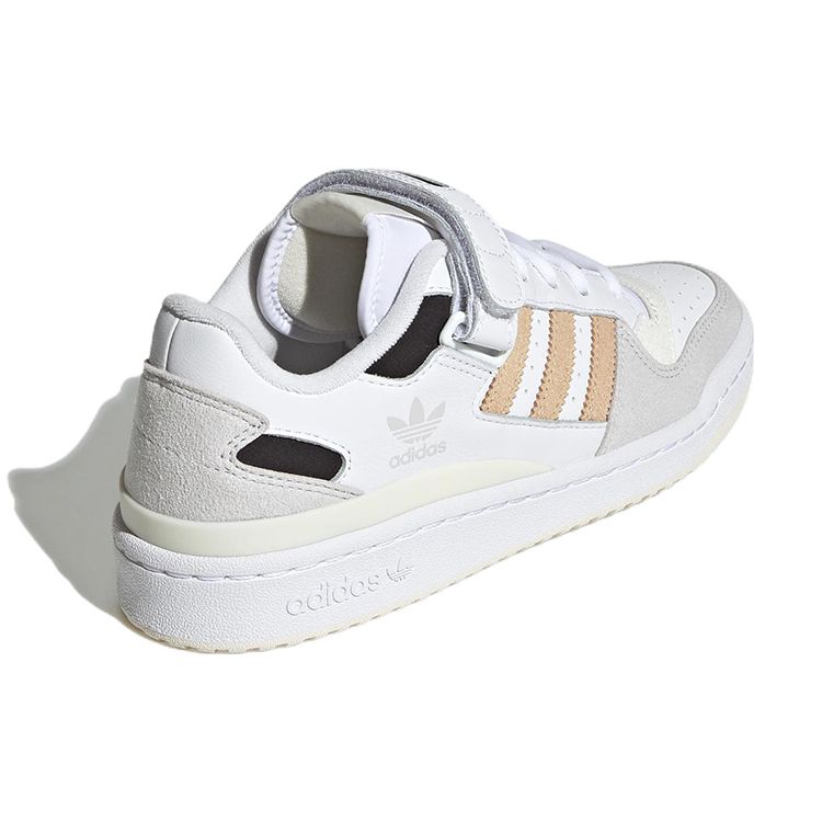 Adidas Forum Low Weiß Magic Beige Damen Sneaker Wolkenweiß Core-Schwarz GW7107