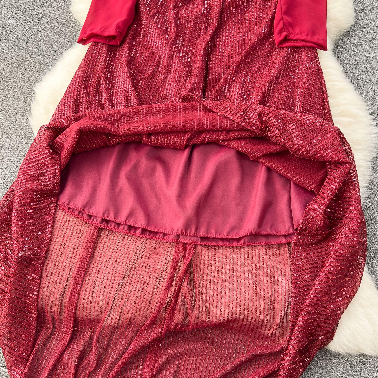 Женское модное винтажное элегантное платье А-силуэта — фото 17