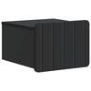 Wall Mounted Nightstand Black 33 X 34.5 X 24 Cm