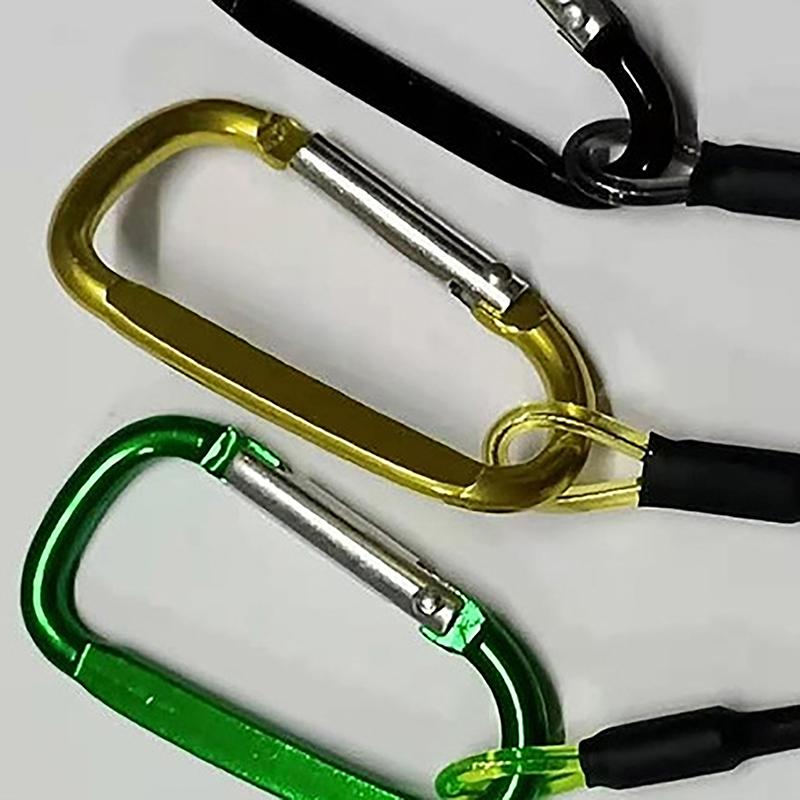 Steel Wire Mountaineering Buckle Anti-Lost Rope Luya Pliers Fishing Gear Rod Rope