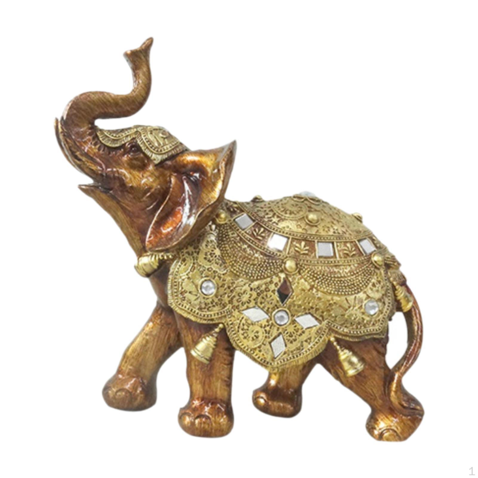 

Animal Feng Shui Figurine Statua Statue of Resin Table Decoration for The Shelf Cabinet Office Small
