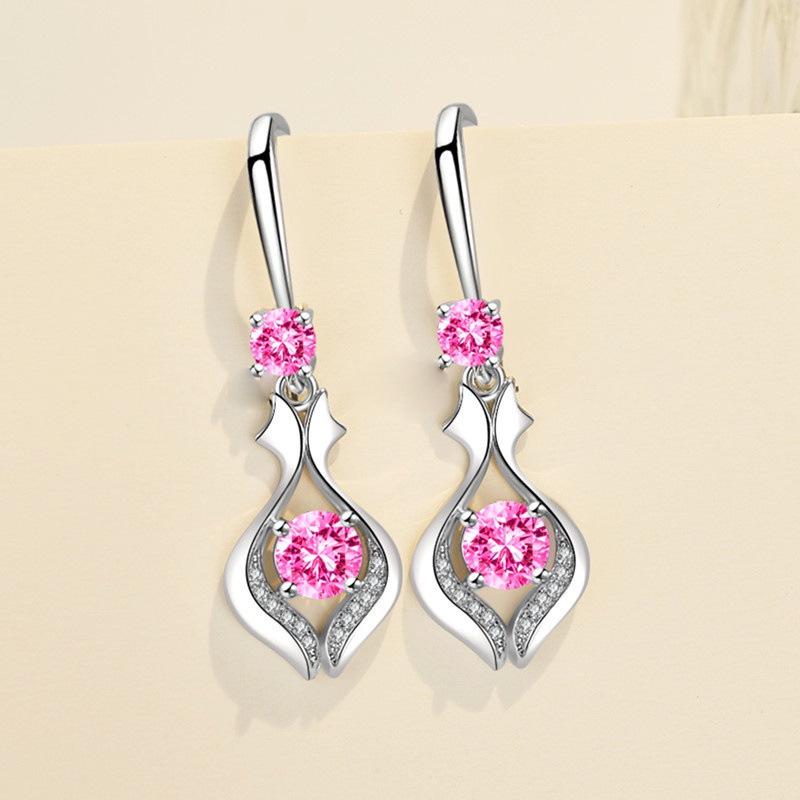 Elegantes Pendientes Largos con Forma de Lágrima para Mujer