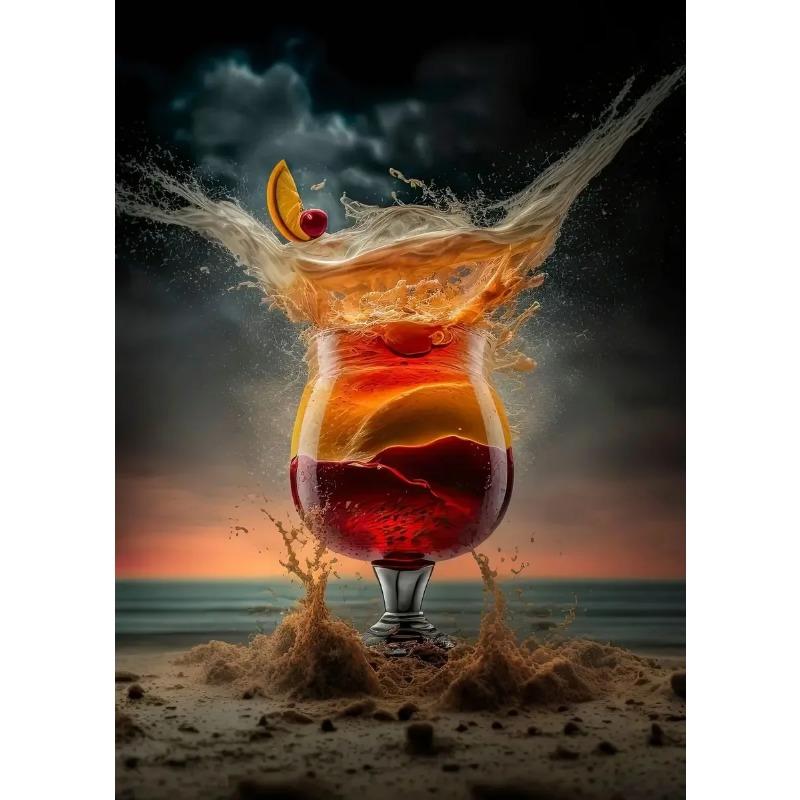 Cocktail Explosion poster Fruit Cocktail Don't Trust Bar Minimalist Print Canvas Painting for Living Room Modern Home Decor