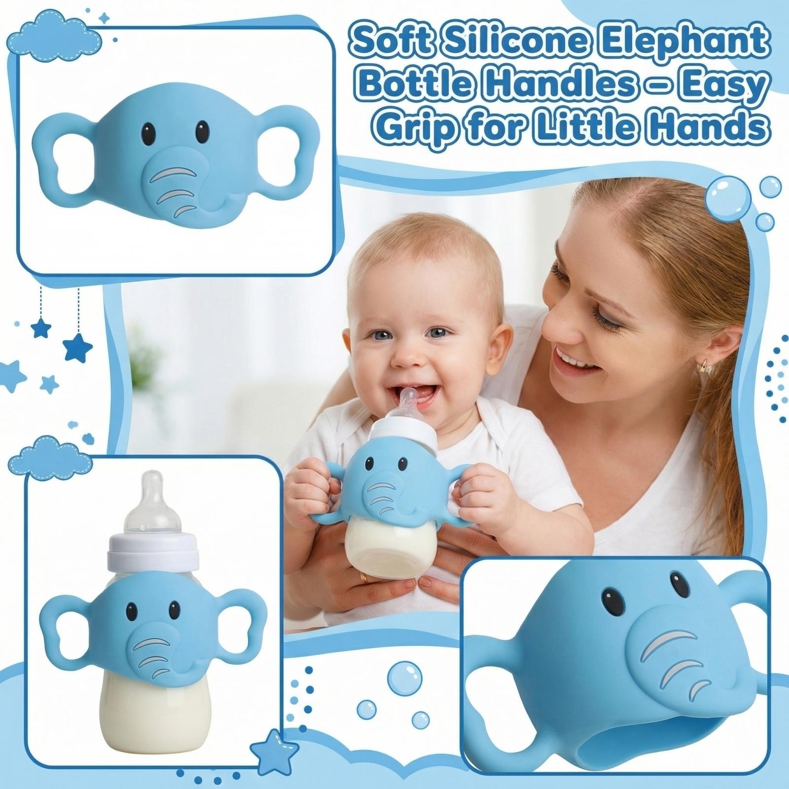 

Bottle Handle Soft Silicone Handle, Bottle Cup Bottle Accessories One Size синий