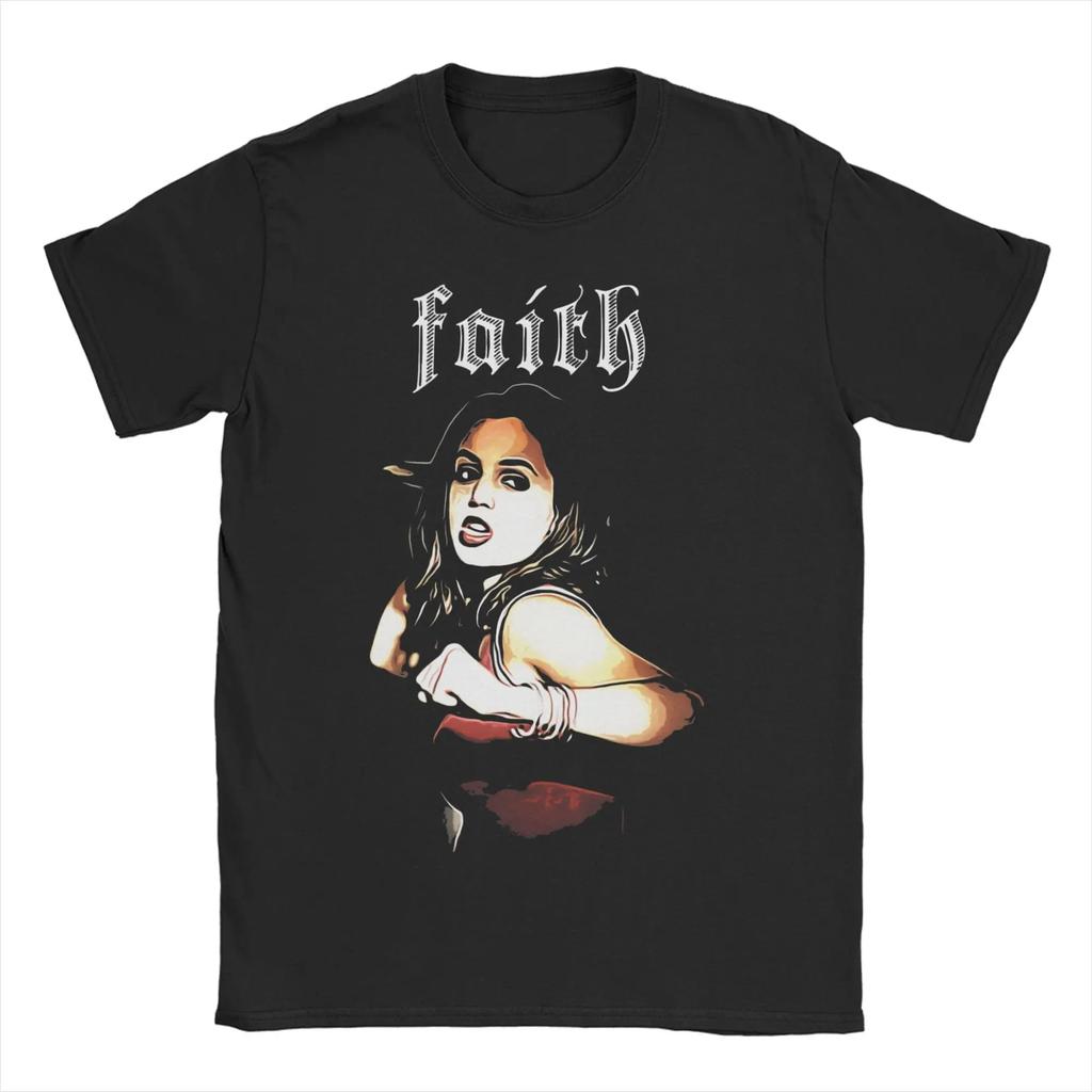 T-shirt Unisexe Femme Buffy Vampire Mashup Métal Slayer Groupe T-shirt Pur Coton Manches Courtes T-shirts Col Rond Vêtements Grande Taille