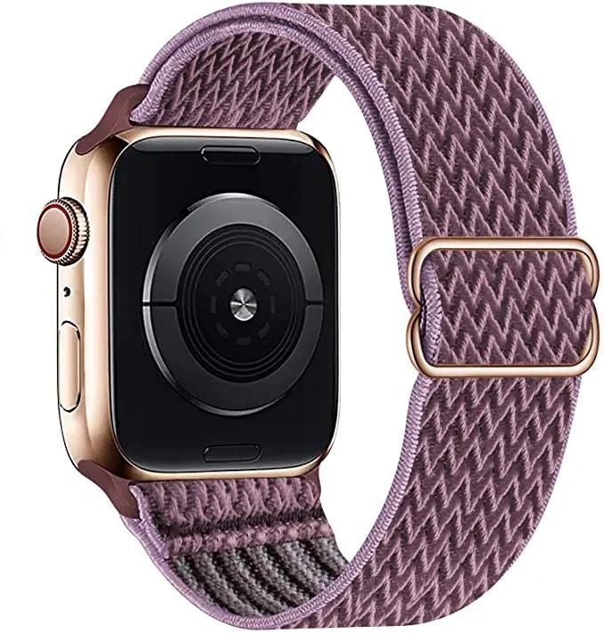 Adjustable Nylon Loop Strap For Apple Watch Series Ultra 11 10 9 8 7 46mm 45mm 41mm Fabric Strap For Iwatch 6 5 4 SE 44mm 40mm
