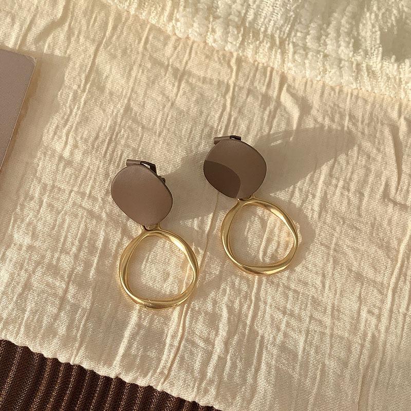 Enkle og øreløse dame øreklips, High-end følelse, Nisjedesignfølelse, Perleøredobber Smykker, Allsidige temperamentøredobber