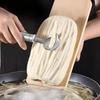 Nudelteigschneider mit Aufhängeloch Edelstahl Manuell Pasta Teigschneider für gleichmäßiges Nudelschneiden Gemüsehackmesser Küchenhelfer