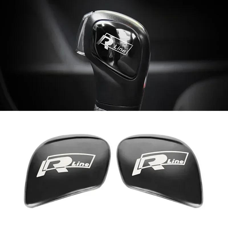 T23-Car Gear Head Shift Knob Handle Cover Trim Sticker For Volkswagen VW Golf Polo Tiguan Passat Touareg Magotan Touran Taigo Caddy