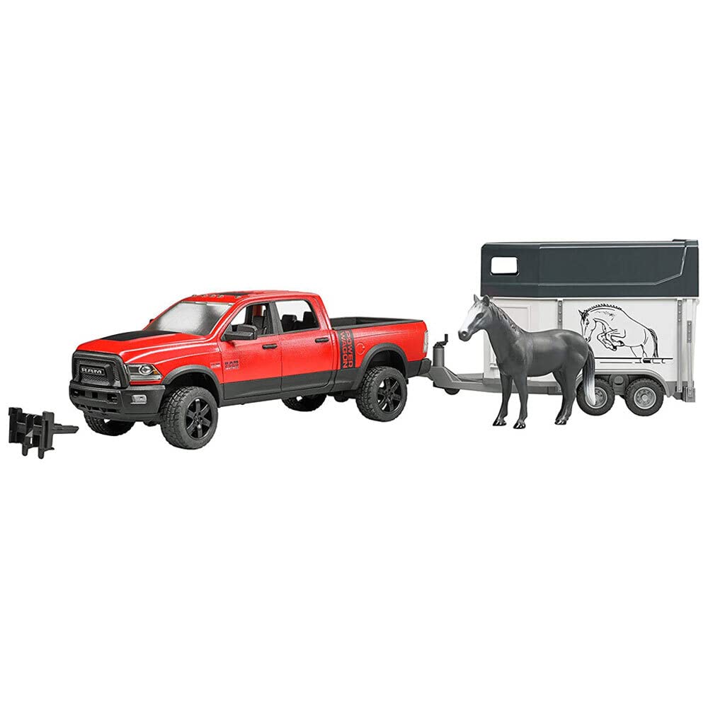 BRUDER Ram Power Wagon & Hestehenger BR2501