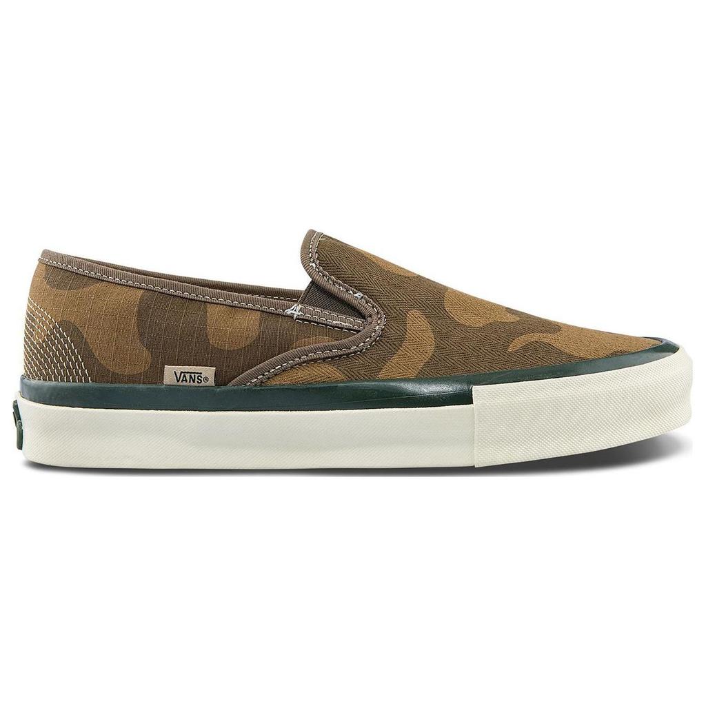 Vans Taka Hayashi X  Style 48 LX Slip-On Durable Lightweight Low-Top Skate Shoes Unisex Sneaker Brown Camouflage VN0A5FC5BRO