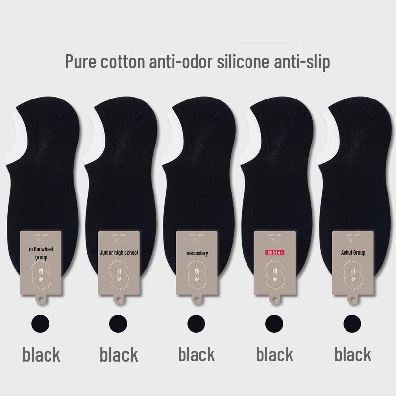 Palm Talk Bear Men s 5-Pack Thin Cotton No-Show Socks