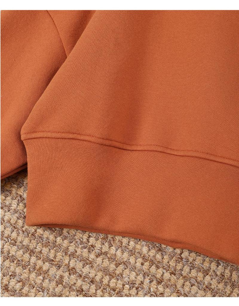 Clearance: Kids' Round Neck Cotton Fleece Hoodie - Casual Versatile Pullover Top