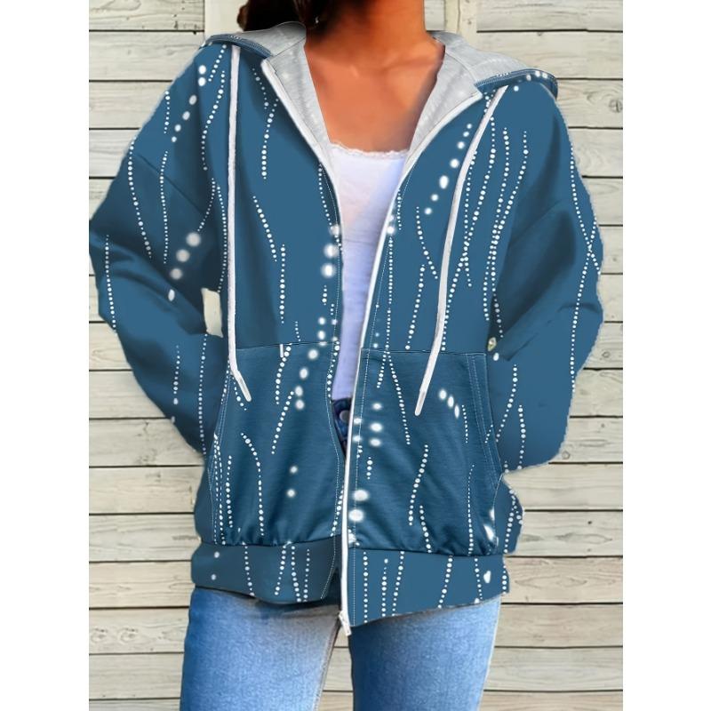 Women's 3D Zipper Hoodie