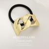 Minimalist Metal Hair Ring - New Korean Style High-End Ponytail Tie Rubber Band.