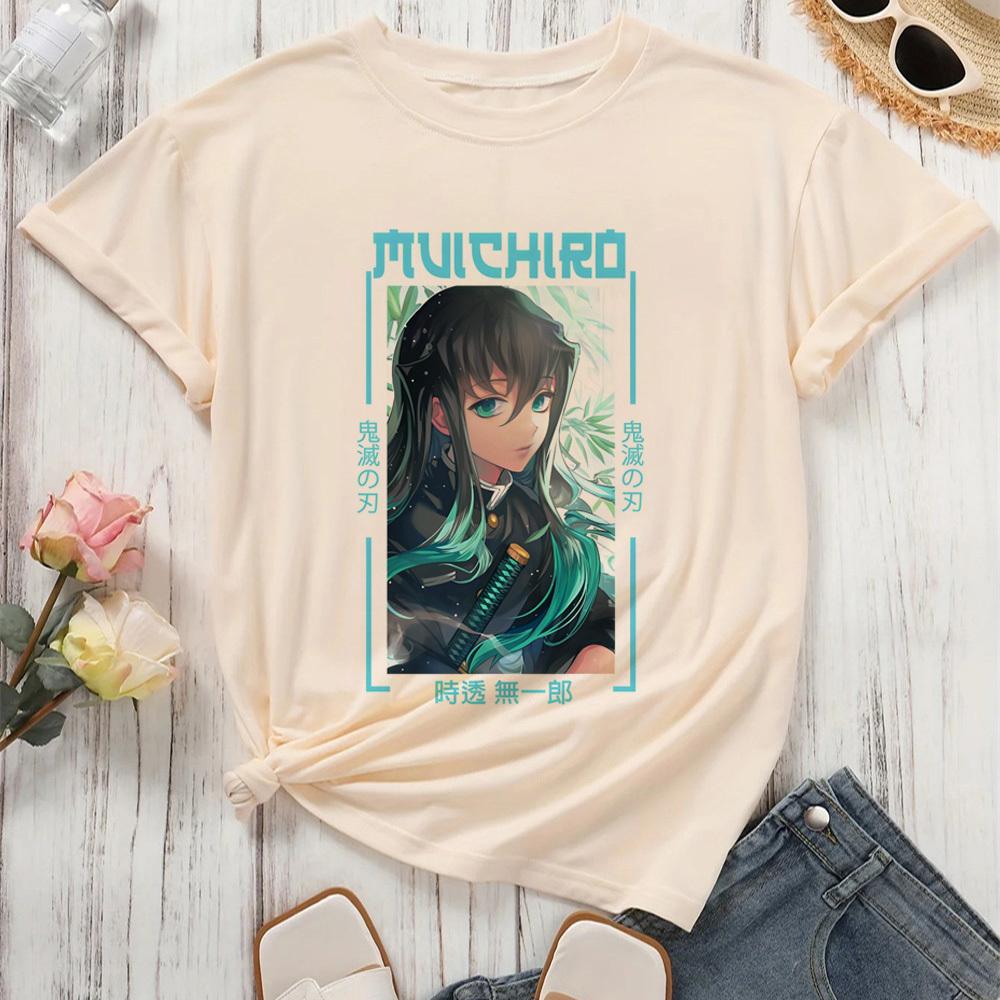 

Подростковая футболка Муичиро Токито аниме корейская одежда харадзюку университетская футболка футболки красочная гранж эстетика классическая дышащая S