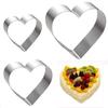 Steel Cutter Cake Tool Bakeware Heart Shaped Heart Cake Mold Cake Ring Set Tart Ring Pancake Mold