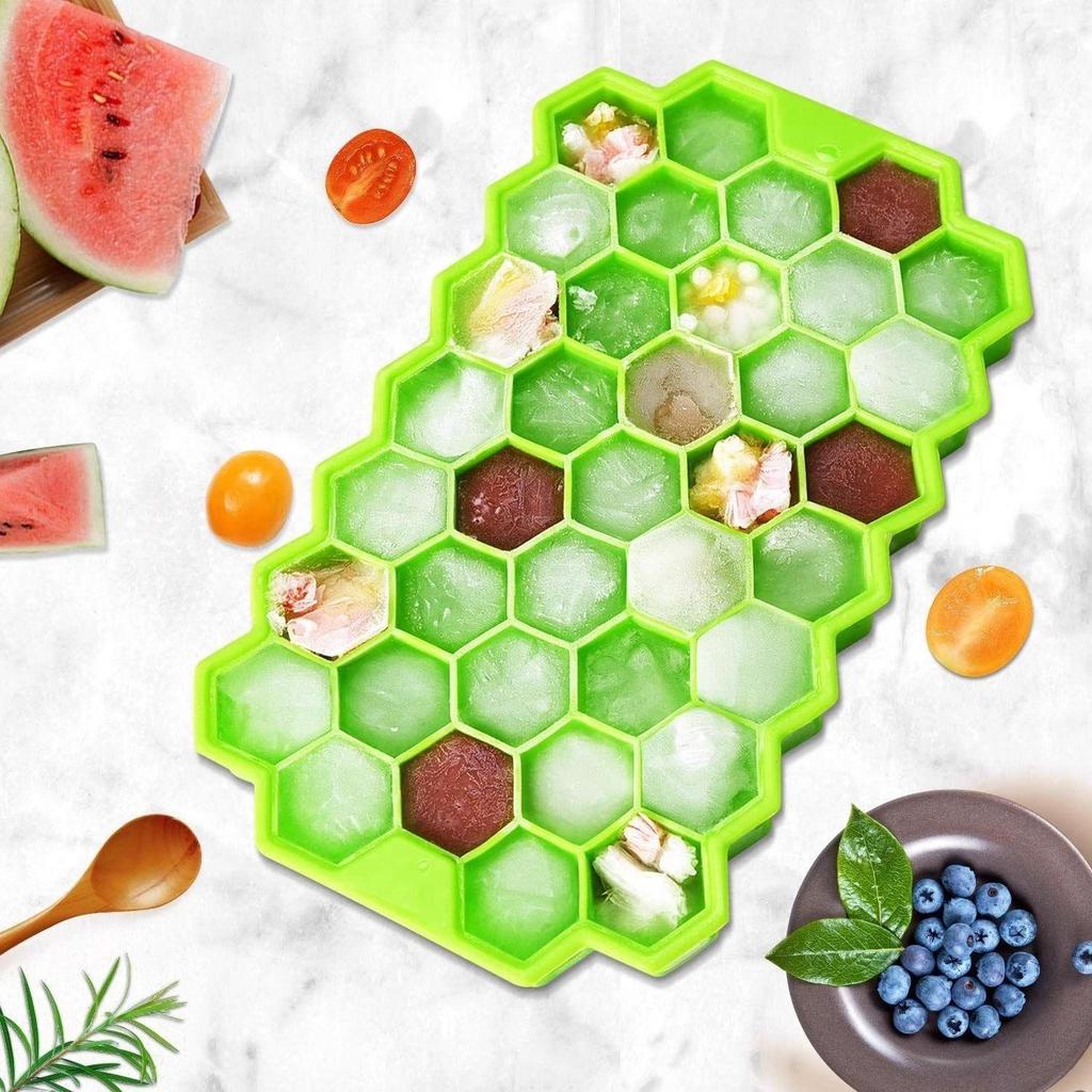 Honeycomb Silicone Ice Cube Tray - Quick Freeze Mold