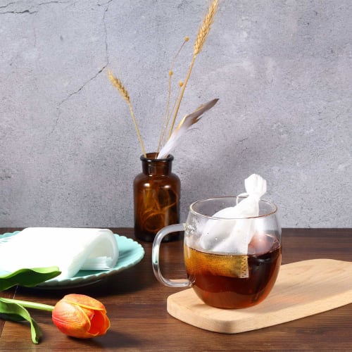 200-Count Cold Brew Coffee Filters, Mess-Free Coffee Filters, Mesh Tea Filter Bags, Disposable Mesh Extraction Bags for Concentrated Coffee Makers, Co