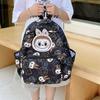 Cartoon Kids Dual Shoulder Backpack Large Capacity Print Schoolbag Students