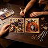 Handgemachtes Geschenk für Erwachsene Halloween Falsche Perlen Malset, DIY Hexerei Kunst 3D Bastelbedarf Perlenwand-Set Anfänger, Feiertagsdekoration Entspannend