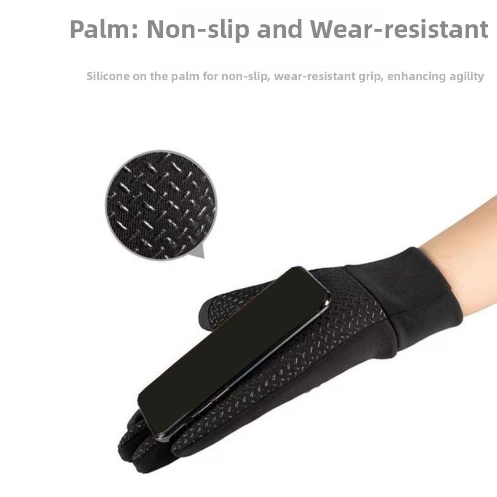 Waterproof Full Finger Gloves Anti-Slip Riding Protective Mittens Cold-proof Gloves  Outdoor