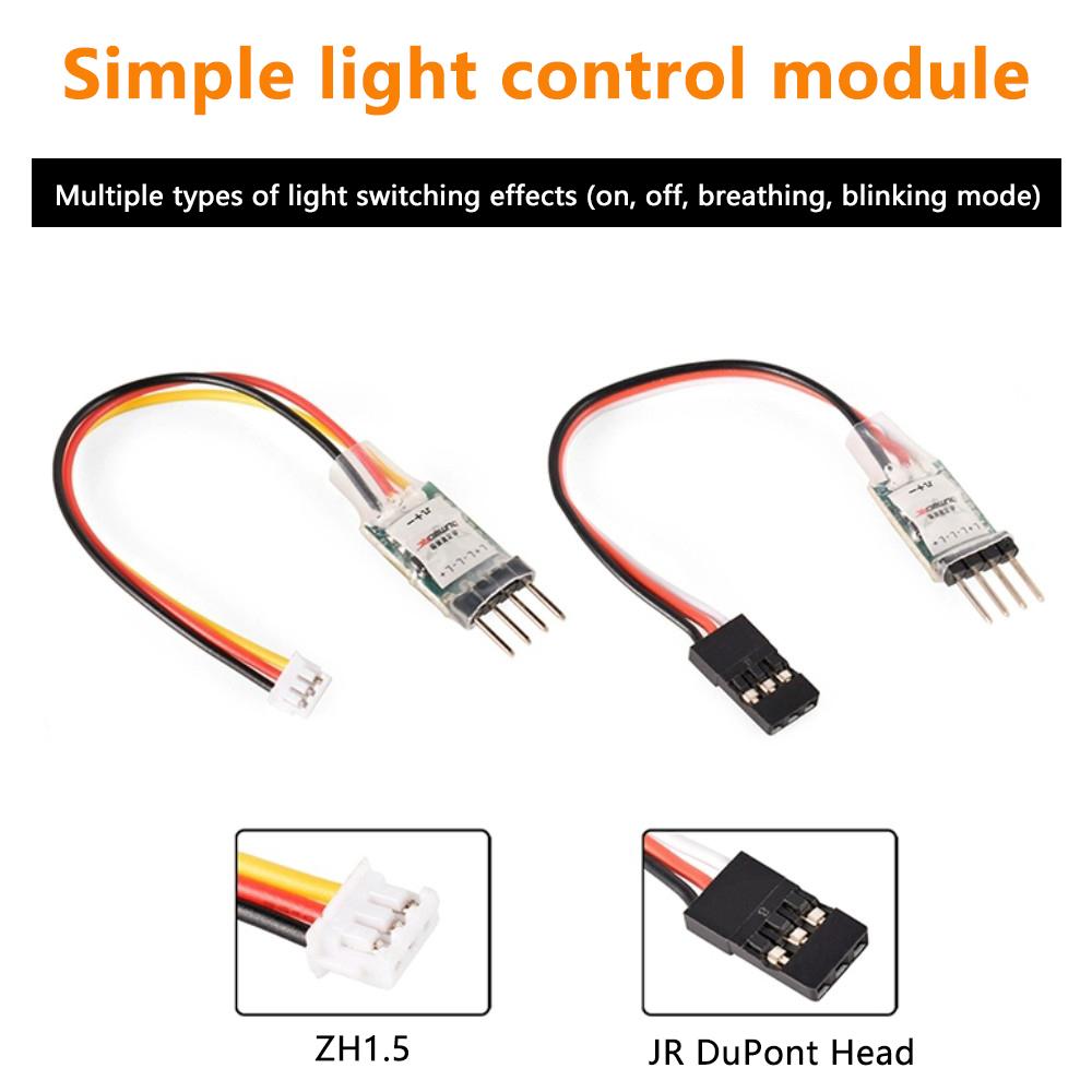 1.8V-6V 1CH LED Lamp Light Controller Switch Panel System Turn on/Off JR Plug for RC Mini Car Vehicle Fixed Wing Aircraft Toy