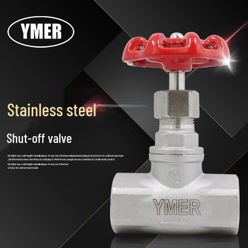 DN25 1-Inch Stainless Steel Internal Thread Manual Globe Valve