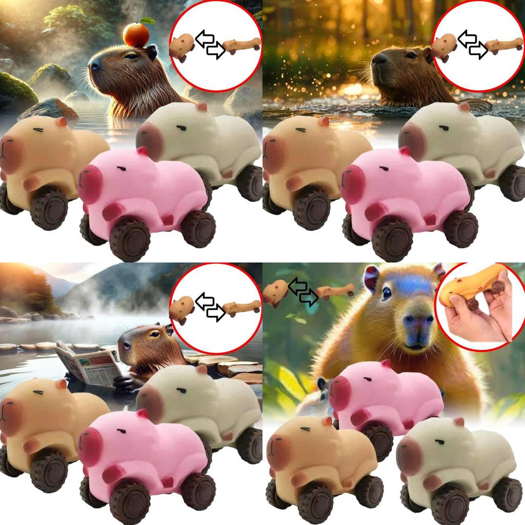 Creative New Capybara Stress Relief Toy Unique Stretchy Rolling Slider Fun Pack