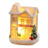 Festive Tabletop Scene Christmas Village Houses Festive Display 10*7*5cm Battery Powered Lights Ornament Exquisite Craftsmanship