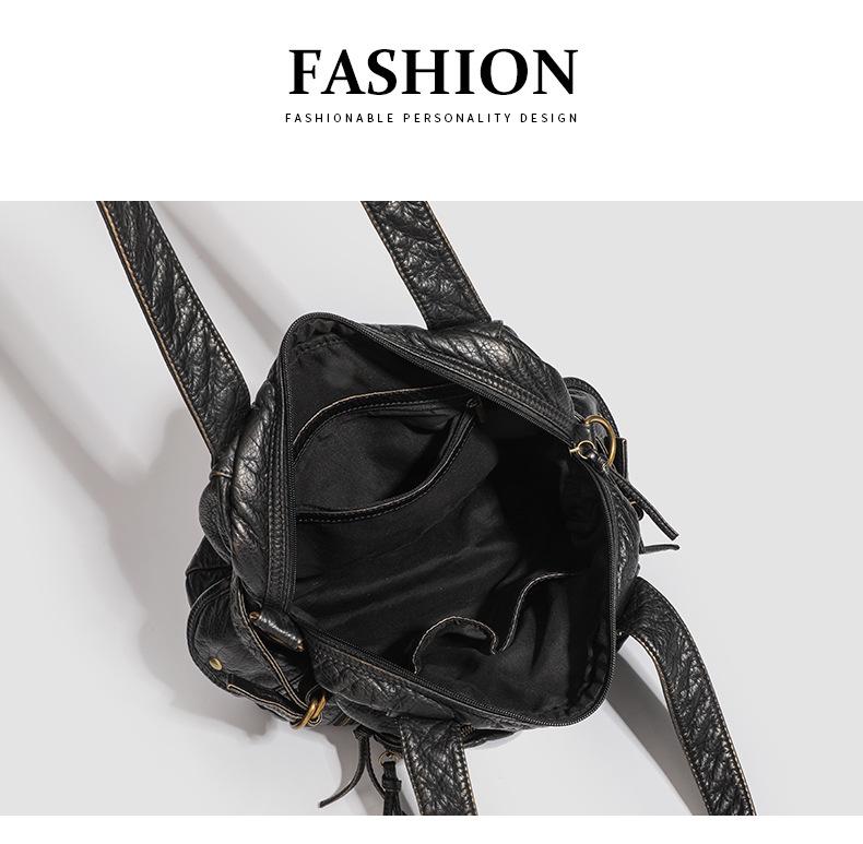 Borsa da Moto Retro Y2K più Venduta: Borsa a Mano di Grande Capacità, Borsa Tote Stile Wasteland, Messenger a Spalla da Donna.
