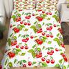 Red Pitaya Bettbezug King Queen Drachenfrucht Malerei Bettwäsche Set Tropische Früchte Bettbezug Moderne Kunst Weicher Bettbezug