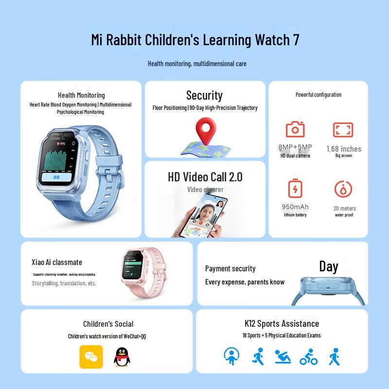 Xiaomi Mitu Kids Learning Phone Watch 7 (CN version)