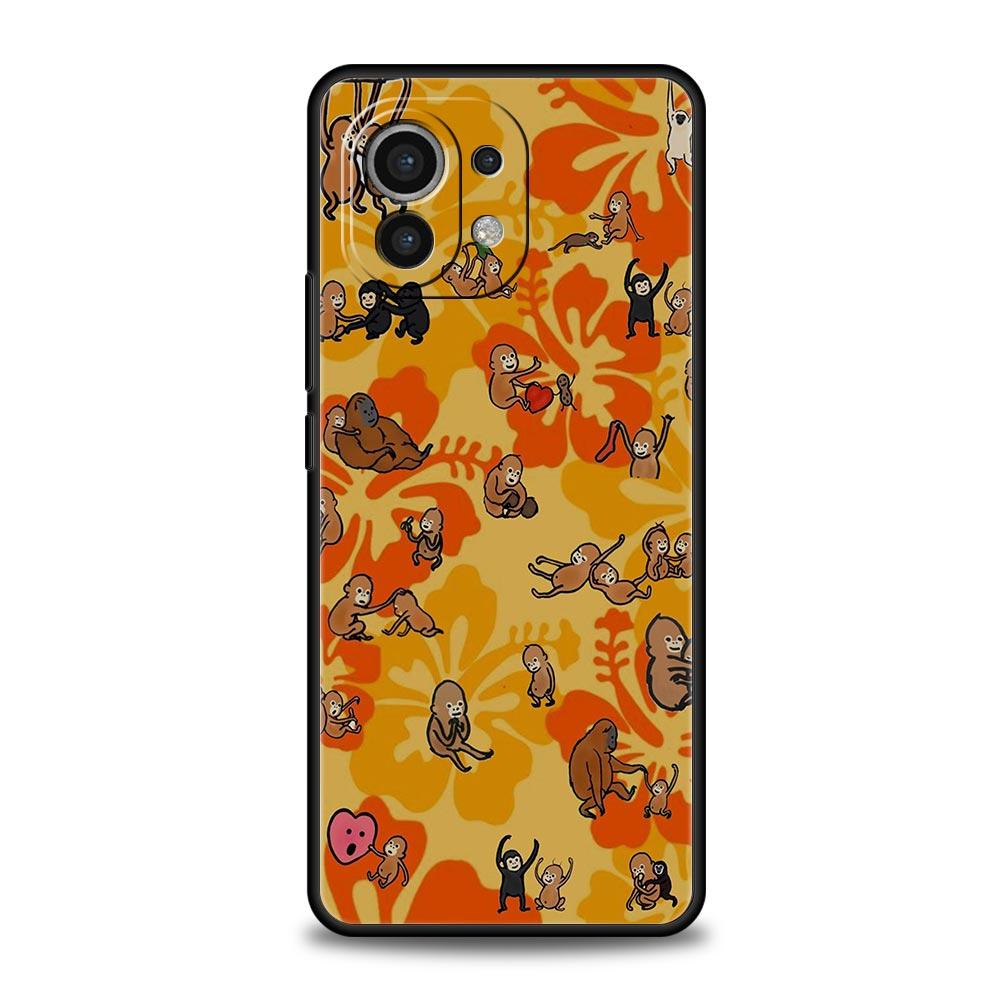 Monkey And Banana Phone Case Cover for Xiaomi Mi 17 15 14 13 12 11 Ultra 15T 14T 13T 12T 11T Pro Lite 5G Soft TPU Shell Fundas