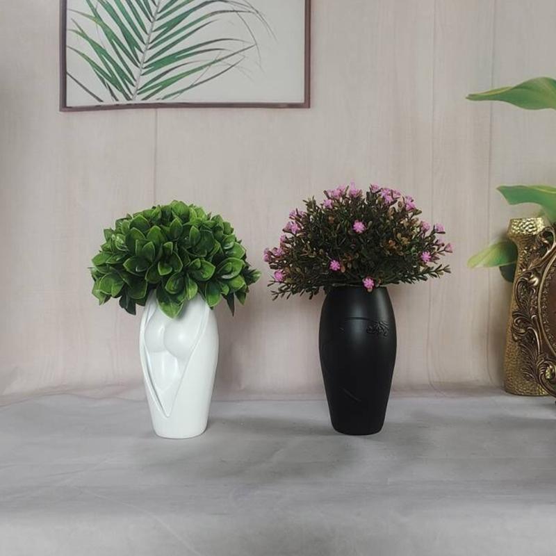 Human Body Flowerpot Silicone Mold Concrete Candlestick Resin Mould DIY Vase Succulent Planter Molds Home Decorations